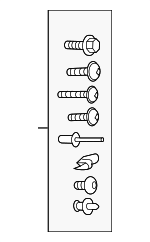 4K0098629 - Body: Wheelhouse Liner Hardware Kit for Audi Image