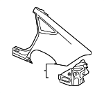 4K8809837C - Body: Quarter Panel for Audi Image