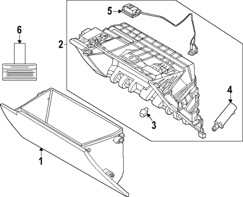 Glove Box for 2023 Kia Niro EV #0