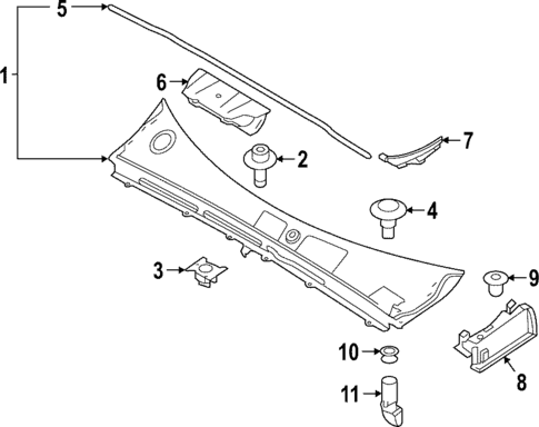 Cowl for 2022 Volvo C40 Recharge #0