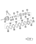 5138438AA - Automatic Transmission 5 Speed [DGU/DGJ]: Thrust Bearing for Mopar Image