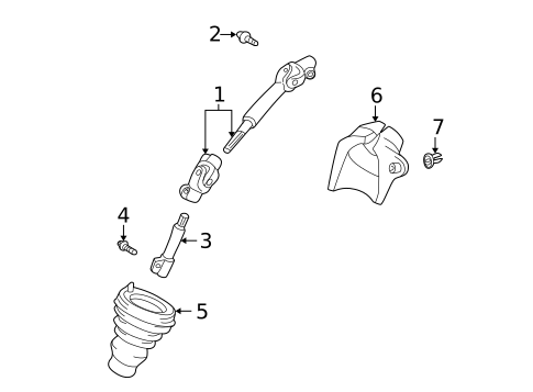 Shaft & Internal Components for 2005 Scion xB #0