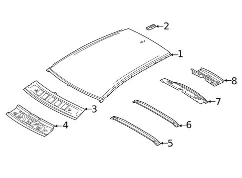 Roof & Components for 2017 Jaguar F-Pace #1
