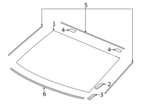 Glass & Hardware - Back for 2022 Honda Insight #0