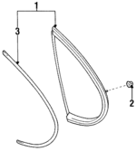 9017905042 - : Quarter Glass Nut for Toyota Image