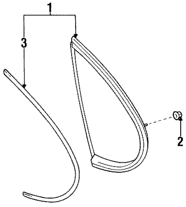 9017905042 - : Quarter Panel Glass Nut for Toyota Image