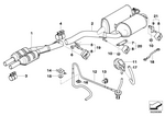 18307551711 - : Rear Muffler With Exhaust Flap for BMW Image