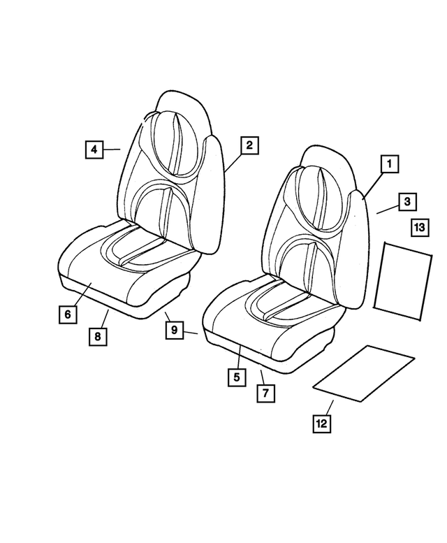 5080981AA - Interior Trim: Lumbar Actuator, Driver for Mopar Image image