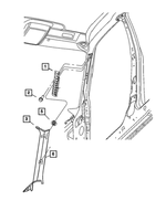 4784038AA - Interior Trim: Support, Right for Mopar Image