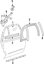 25640149 - Body: Door Glass for Pontiac: Bonneville Image