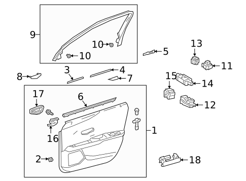 Interior Trim - Front Door for 2025 Lexus NX350h #3