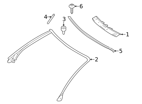 Windshield Header & Components for 2014 Mercedes-Benz E 350 #0