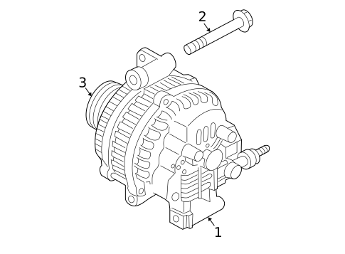 Alternator for 2004 Mazda 3 #1