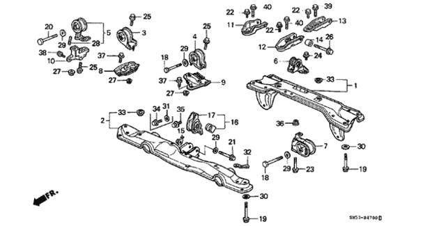 Engine Mount for 1988 Honda Civic #0