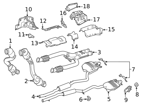 Exhaust Components for 2021 Mercedes-Benz S63 AMG #2