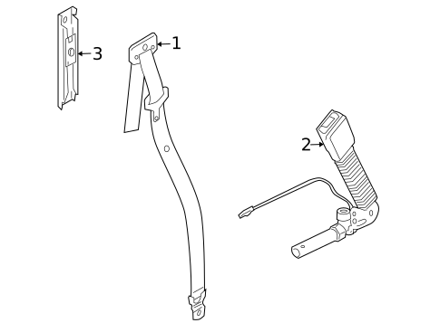 Front Seat Belts for 2013 Land Rover LR4 #0