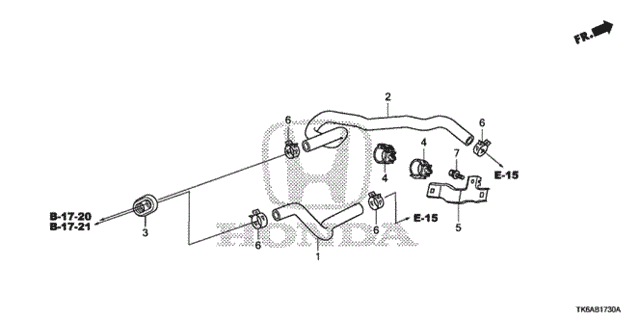 Water Hose for 2013 Honda Fit #0