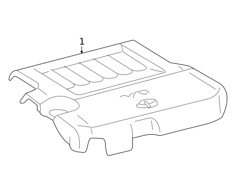 Engine Appearance Cover for 2013 Toyota Highlander #1