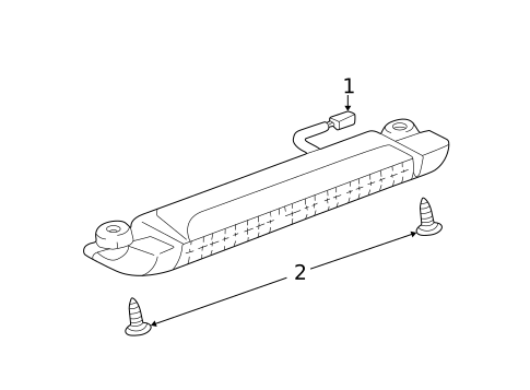 High Mounted Stop Lamp for 2004 Lexus IS300 #0