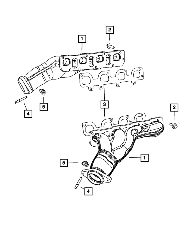 6104710AA - 6.4L Gas; Engine: Hex Flange Lock Nut, Mounting for Mopar Image