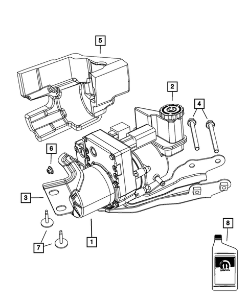 Power Steering Pump and Reservoir for 2011 Chrysler 300 #0