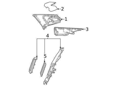 Interior Trim - Quarter Panels for 2024 Toyota Mirai #0