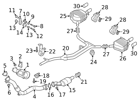Catalytic Converter for 2016 Audi A8 Quattro #0