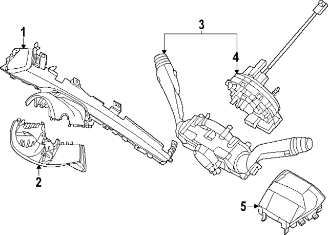 934A2K5020 - : Multi-Function Switch for Hyundai Image