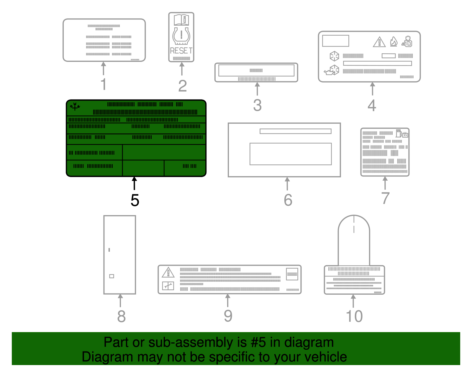 Emission Label - BMW (71228662206)