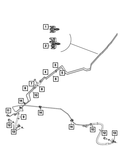 Hydraulic Control Unit, Brake Tubes and Hoses for 2014 Ram 1500 #1