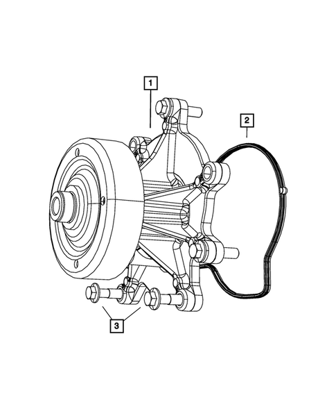 Water Pump and Related Parts for 2008 Jeep Liberty #1