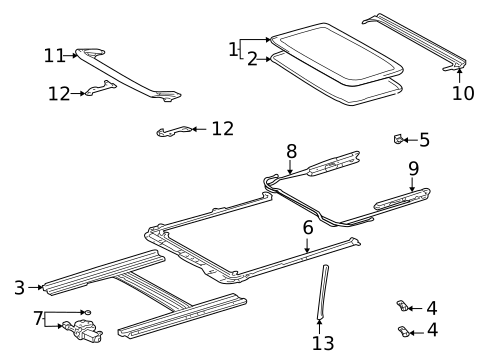 Sunroof for 2003 Toyota Matrix #0