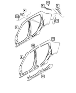 68629140AA - : Sill Panel, Left for Mopar Image