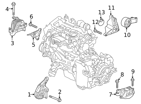 Engine & Trans Mounting for 2017 Buick Cascada #0