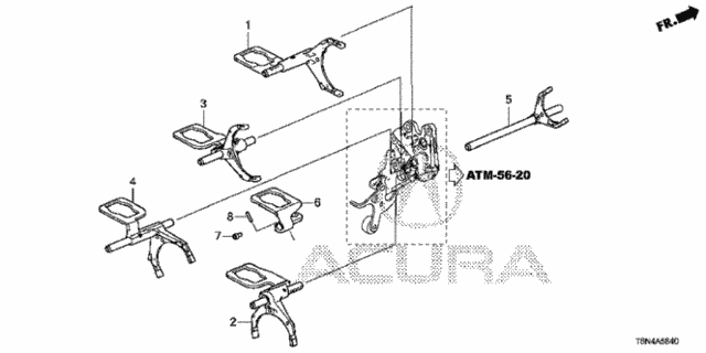 AT Shift Fork for 2020 Acura NSX #0