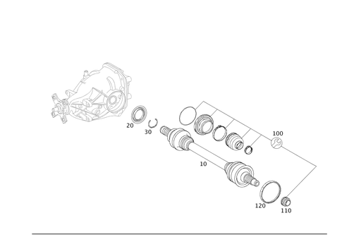 Axle Shaft for 2007 Mercedes-Benz S550 #0