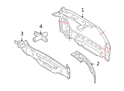 Rear Body for 2008 Volvo XC70 #0