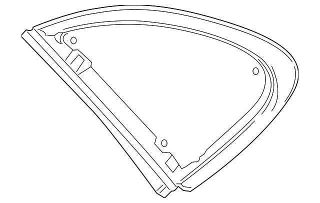 Quarter Glass - Porsche (9Y3-845-317-D)