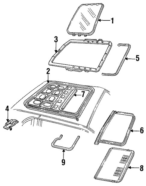 Sunroof for 1993 Lincoln Mark VIII #0