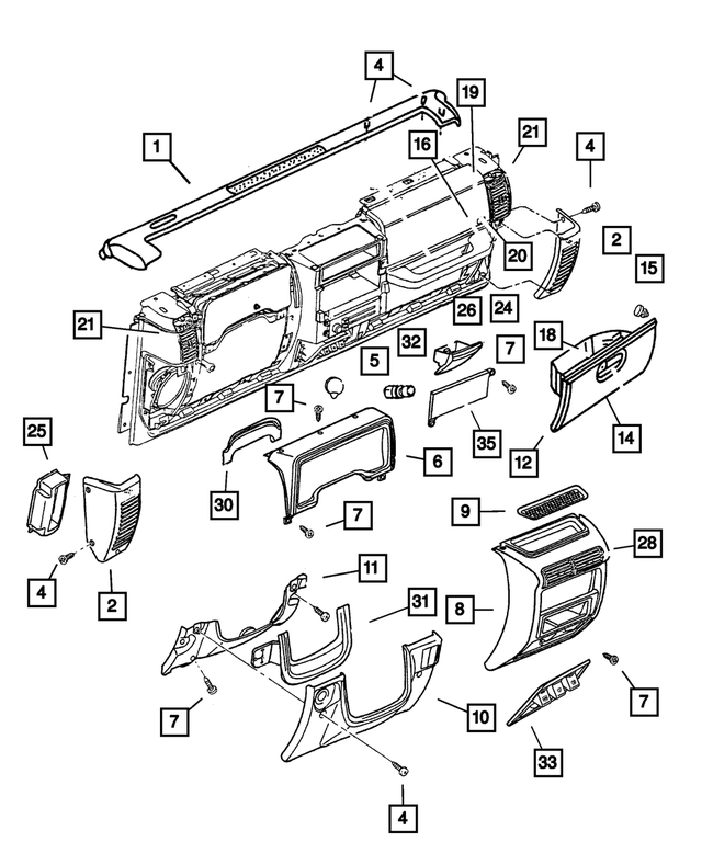 6035369AB - Instrument Panel and Radios and Consoles: Piercing Screw for Mopar Image