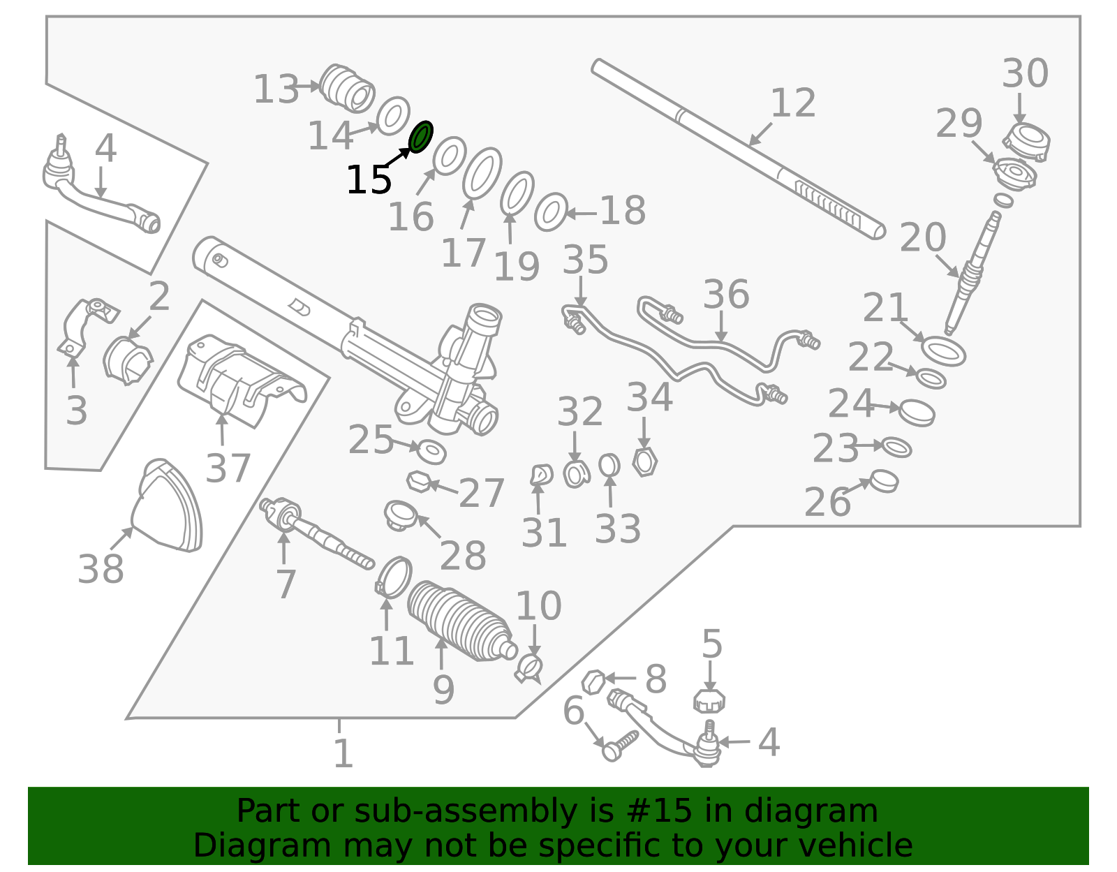 57737-3C000 - Rack Seal 2009-2010 Kia Optima | Kia.Parts Store