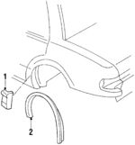 20503382 - Body: Side Molding for Pontiac: Bonneville Image