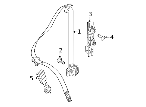 Front Seat Belts for 2023 Mercedes-Benz Metris #0