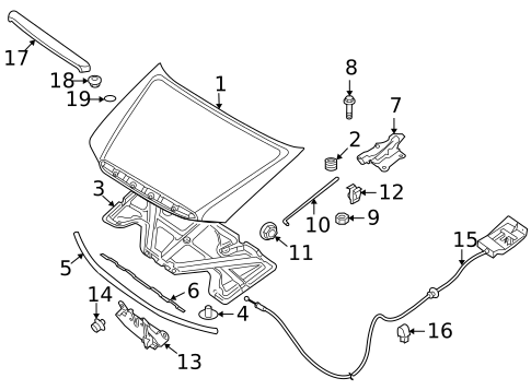 Exterior Trim - Hood for 2009 Suzuki Equator #0