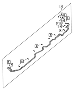 68415443AF - Air Conditioners and Heaters: A/c &amp; Heater Underbody Line for Mopar Image image