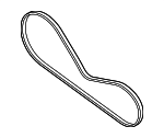 9A726084900 - Cooling System: AC Belt for Porsche Image