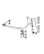 6508762AA - Front Suspension: Hex Flange Lock Nut, Mounting for Mopar Image