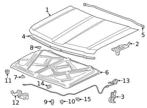 Hood & Components for 2016 Chevrolet Silverado 1500 #0