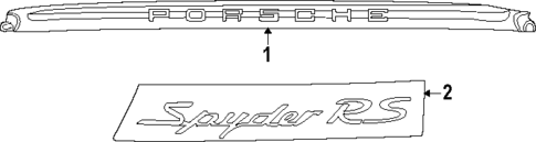 Exterior Trim - Rear Bumper for 2025 Porsche 718 Spyder #1