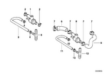 64218367790 - Heater and Air Conditioning: Hose, Inlet for BMW Image